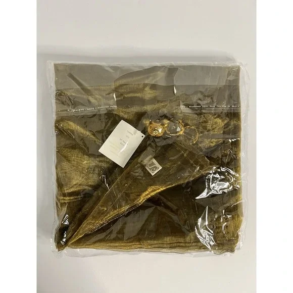 Table-cover Organza Square Gold/Green 54
