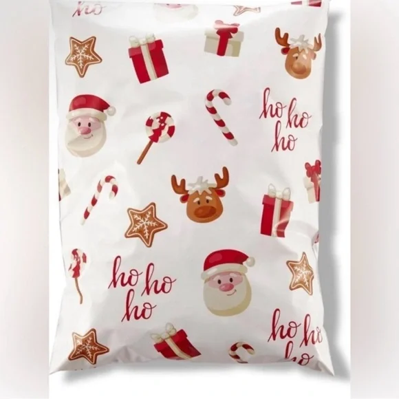 Festive Christmas Polymailers - 25 ct