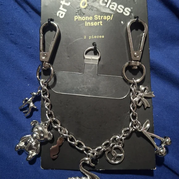 Silver Charm Phone Strap