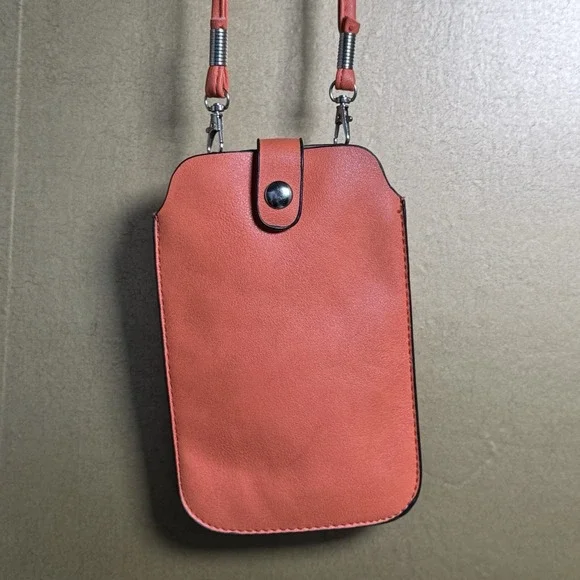 Travel ID Pouch Slim Wallet Phone Carrier Snap Closure Back Pocket