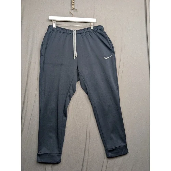 Nike Dri Fit Sweatpants Men's Sz XLarge Blue Pants Logo Swoosh