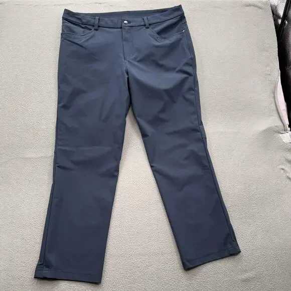 Lululemon Pants Mens 36 (Fits 37/29) Blue‎ Chino Straight Leg Stretch 5 Pocket