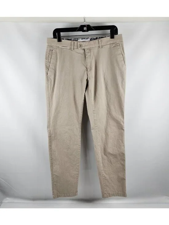 Brax Pants Feel Good Frederic Mens 33x30 Slim Fit Beige