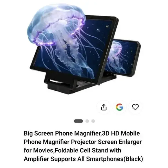 Big Screen Phone Magnifier,3D HD Mobile Phone Magnifier Projector Screen