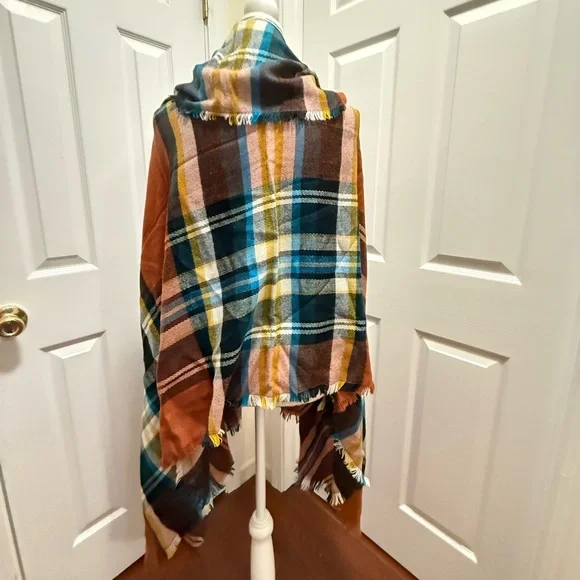 Grace and Lace Picket Poncho Blanket Scarf