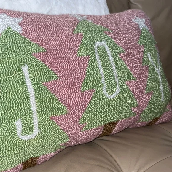 Pink Christmas Pillow