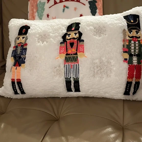 Sherpa Nutcracker Pillow