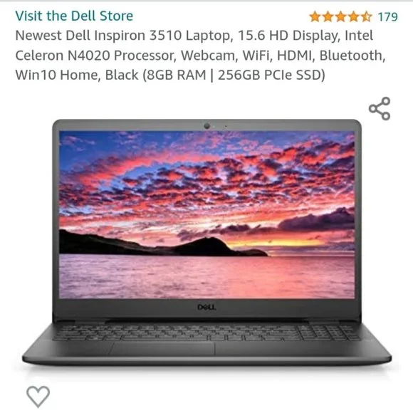 Like New Dell Inspiron 3510 Laptop
