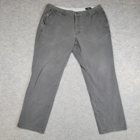 Bonobos‎ Pants Mens 36x30 Gray Chino Slim Fit Stretch Flat Front Tapered Leg