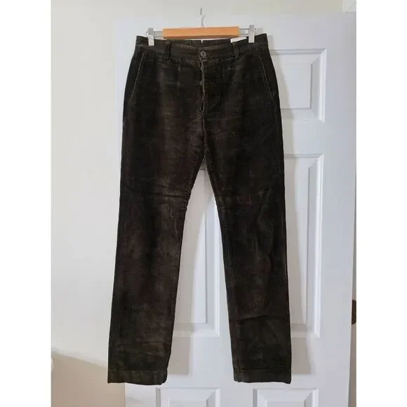 Sid Mashburn Field Pant Chocolate Corduroy 31/32 $295