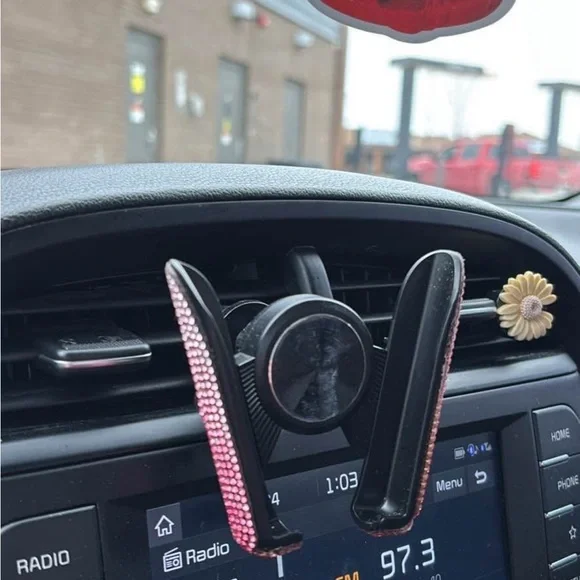 Universal Black and Pink Car Phone Mount