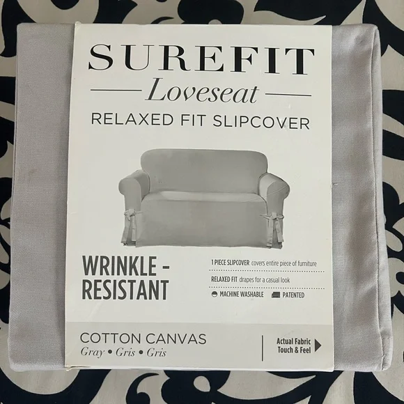 Sure Fit Gray Furniture Cover Accents