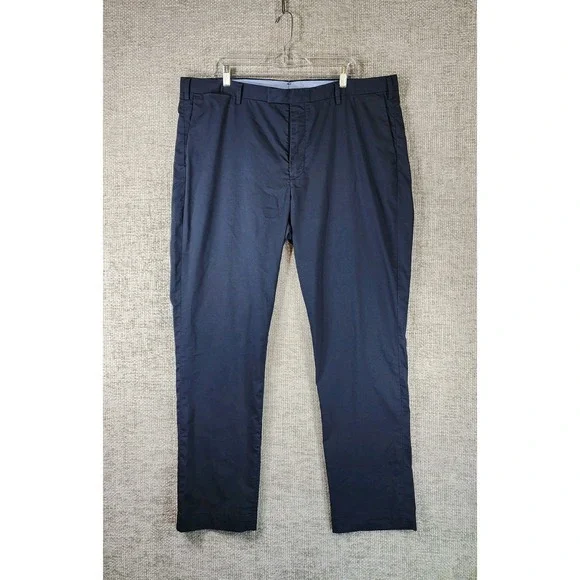 Polo Ralph Lauren Dress Pants Mens 40 Navy Stretch Straight Trouser (Fits 41x32)