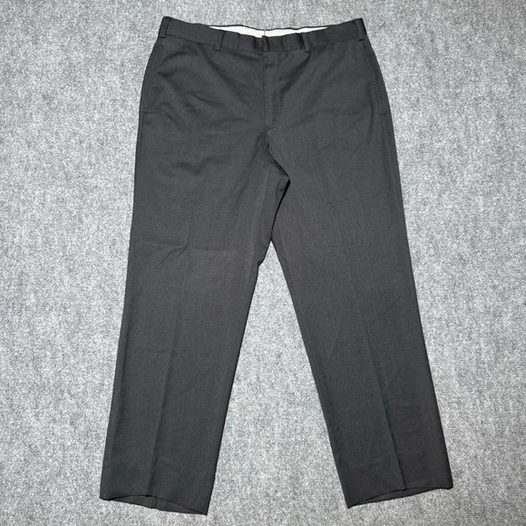 Brooks Brothers 1818 Madison Fit Reda Flexo Merino Wool Dress Pants 36x28 Black