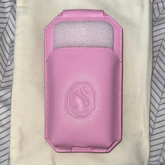 Swarovski Pink Leather Phone Case/wallet