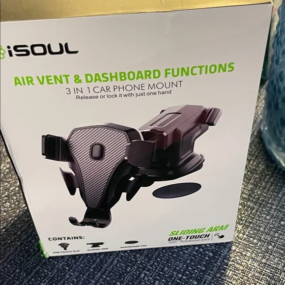 iSoul 3-in-1 Car Phone Mount