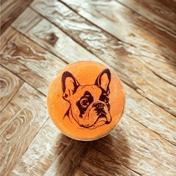 Orange French Bulldog Phone Holder