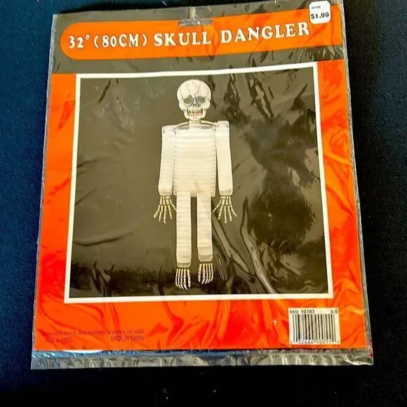 Vintage 32” Skeleton Dangler
