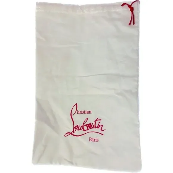Christian Louboutin dust bag 9”x14” canvas