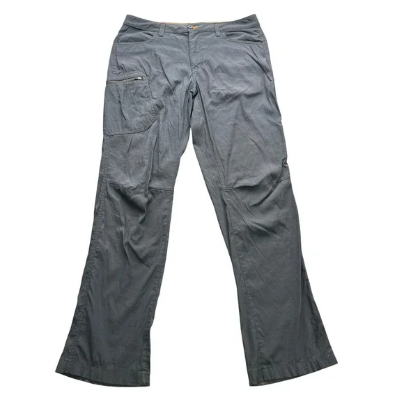Eddie Bauer Cargo Pants Men's 33x34 Gray Zip Pocket Outdoor Casual Utility