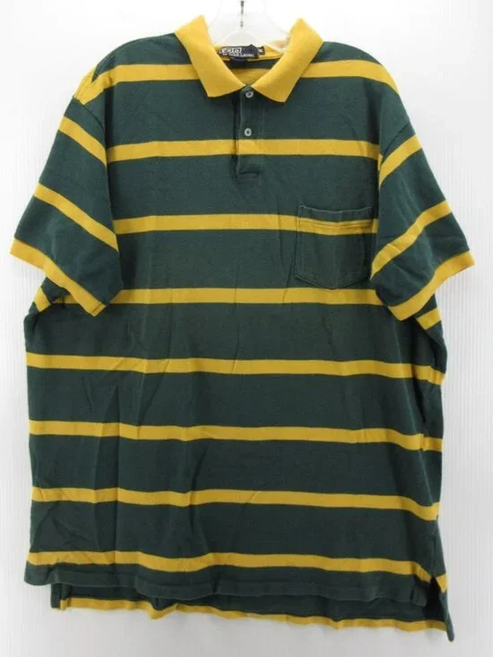 VINTAGE Ralph Lauren Polo Shirt XL Pullover Striped Preppy 90s USA