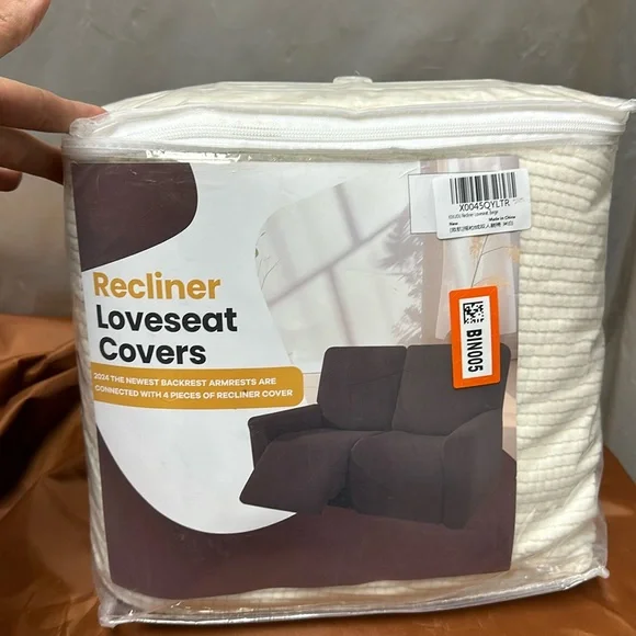 New recliner loveseat furniture Covers cream beige