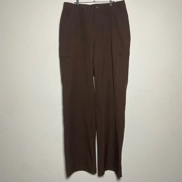 Old Navy Cargo Pants L Tall Brown Womens Gorpcore StretchTech Quick Dry Utility