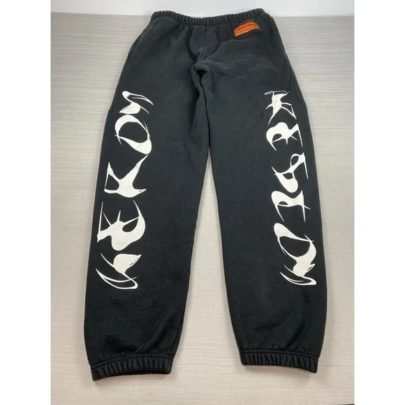 Heron Preston Sweatpants Joggers Black Size Large‎ 2021 EUC