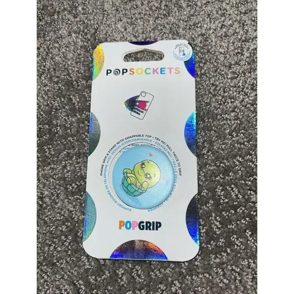 New PopSockets PopGrip Shellax Chillax Chill‎ Turtle Swap Top Grip phone Stand