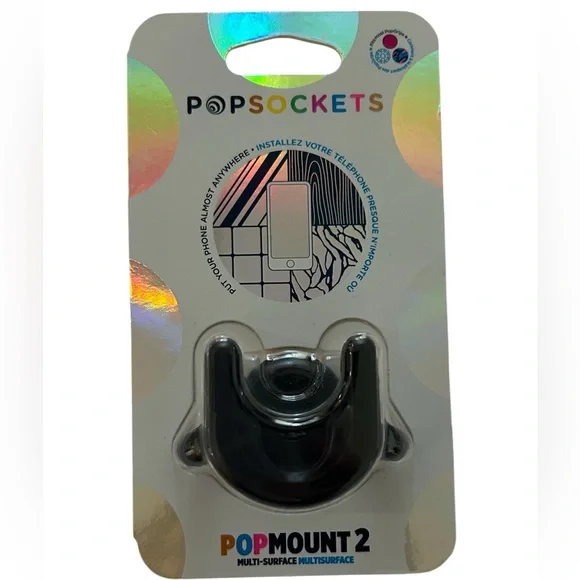 Popsockets PopMount 2 Multi Surface Popsocket Mount 802690T NOS Factory Sealed