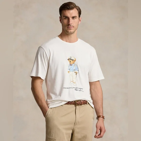 Mens POLO RALPH LAUREN POLO BEAR JERSEY T-SHIRT