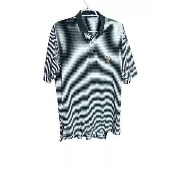 Polo Golf Ralph Lauren Mens Medium Golf Shirt Country Club 1930 Short Sleeved‎
