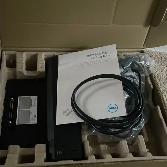 Dell E-Port Plus II Docking Station with Black Cable