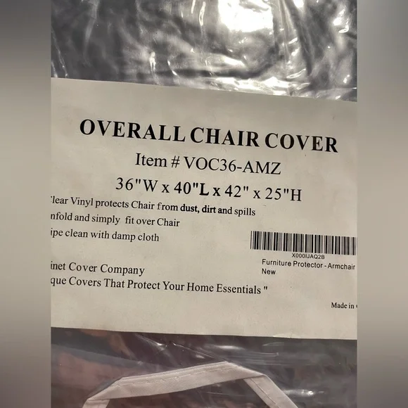Clear Vinyl Chair Cover by Laminet cover company