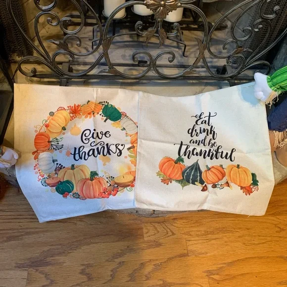 Fall Decorative Canvas Pillow Covers
