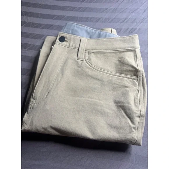 Proof Rover Straight Leg Pants Khaki Tan Stretch Canvas Mens 30x32