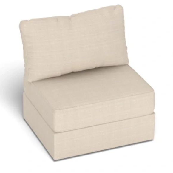 Lovesac Seat Cover Set in Seashell Solid Polylinen Used