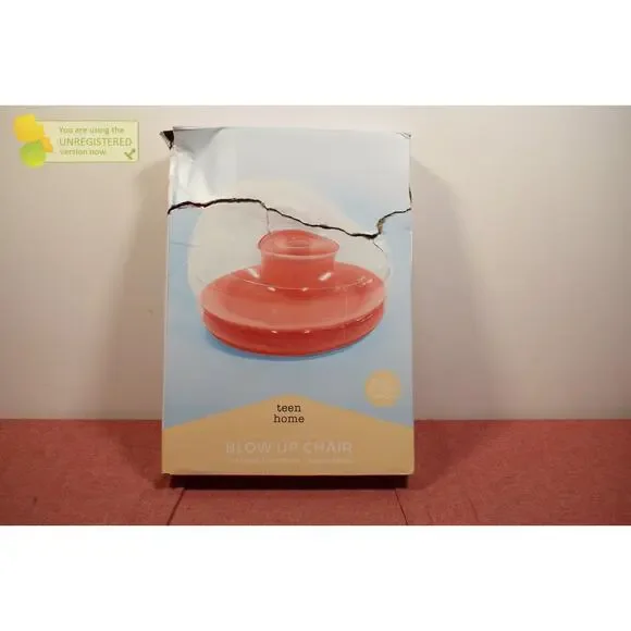 Seek Colorblock Orange Blow Up Chair