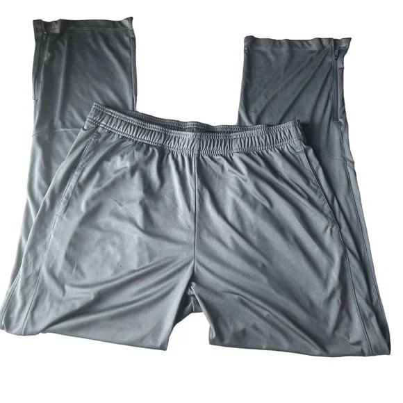 Reebok Mens Gray Elastic Waist‎ Drawstring Activewear Sport Pants Size XL