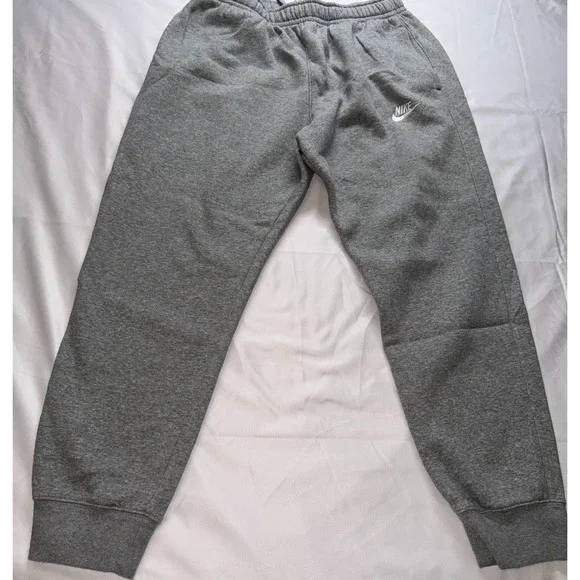 Nike Sportswear Club Fleece Joggers Mens Large Grey Sweatpants