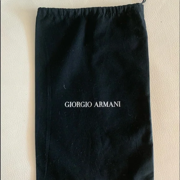 New Giorgio Armani Drawstring Dust Bag. 14.5”/9”. Cotton. Price fixed