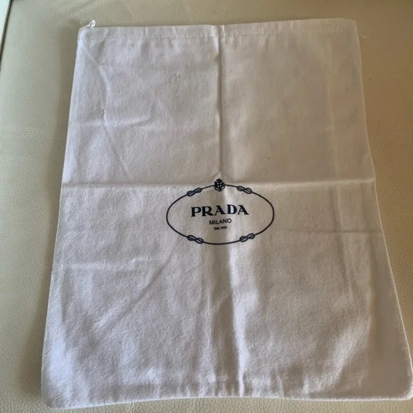 Authentic New PRADA Flannel Shoe dust Storage Drowstring Bags W 14