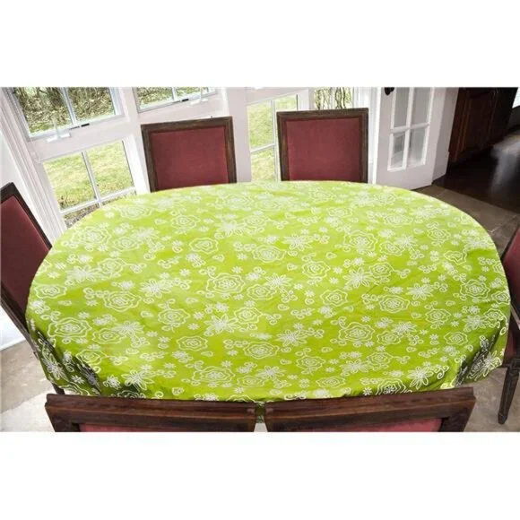 Covers For The Home Deluxe Stitched Edged Flannel Backed Vinyl Drop Tablecloth