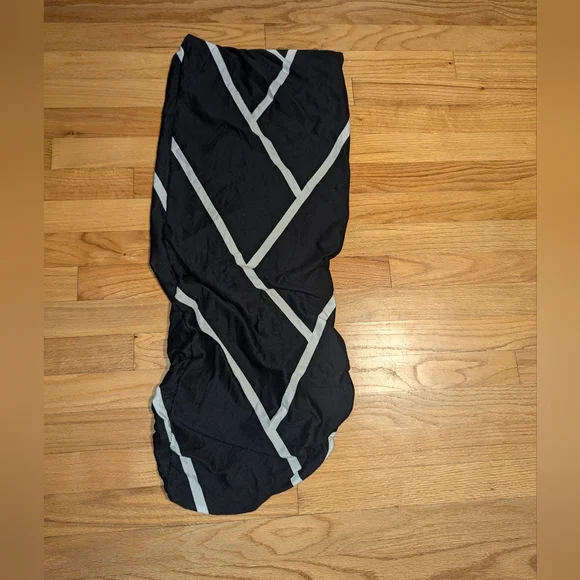 $5 Black & white Stripe Fabric Chair Cover