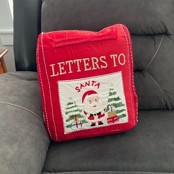 Letters to Santa Mailbox Pillow Cupcakes & Cashmere