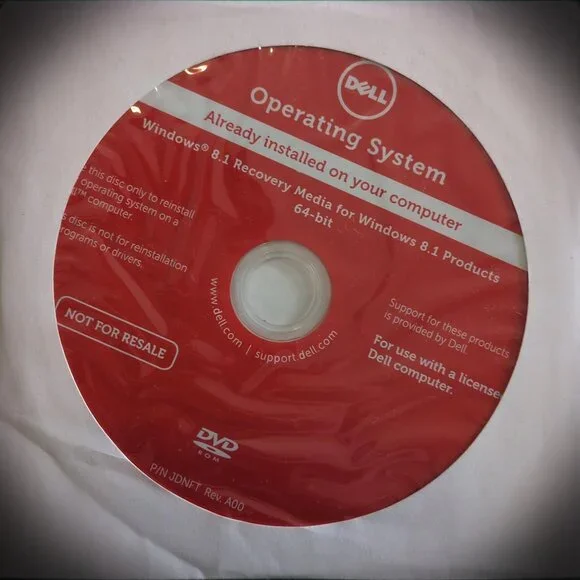 Dell P/N ORGH4G Windows 8.1, 64-Bit Recovery Software Disc. *NEW*