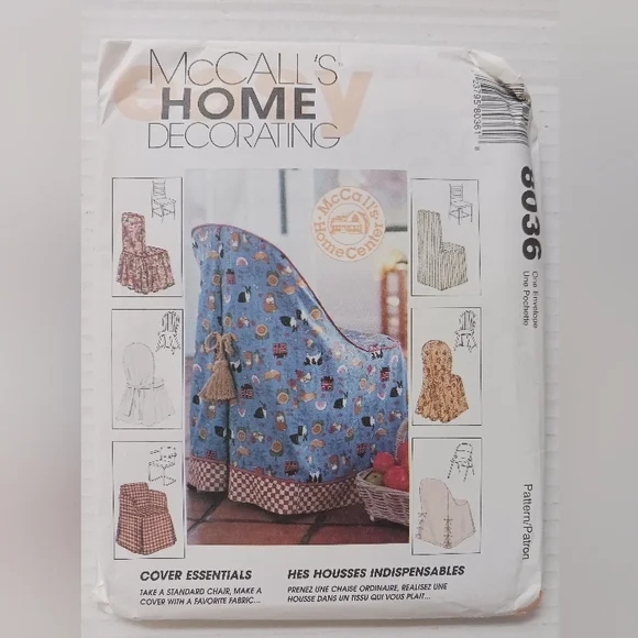 McCalls Folding & Multi Chair COVERS Pattern, Uncut 1995