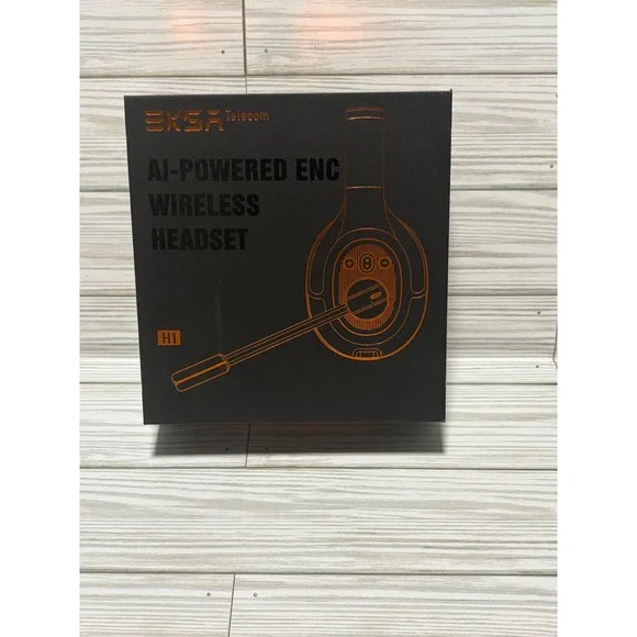 EKSA TelecomH1 AI-Powered ENC Wireless Headset Bluetooth 5.0 Trucker Office Work