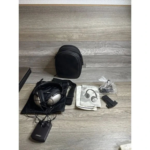 BOSE QC-1 QuietComfort Acoustic Noise Cancelling Headset Headphones Accessories