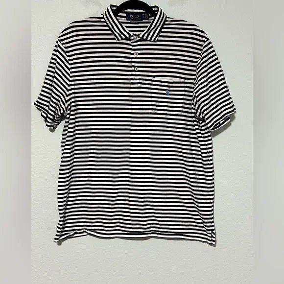 POLO Ralph Lauren Striped Cotton Polo - L